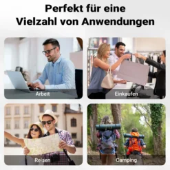 Wiltec Gepäckträgertasche schwarz, Fahrradtasche Gepäckträger 16 l Stauraum, Gepäcktasche mit Tragegurt, wasserresistente Fahrrad Tasche