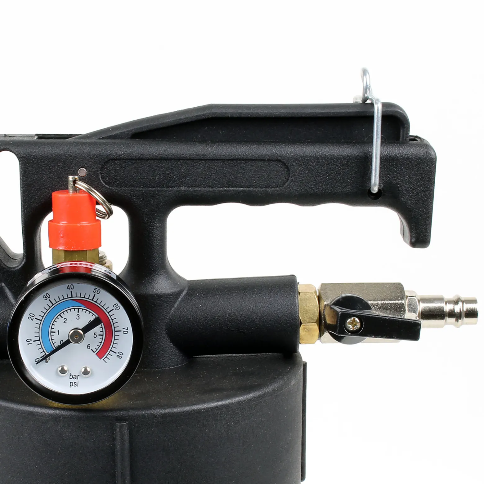 Wiltec Getriebeöl Einfüllgerät 6 L mit Druckluftpumpe inkl. 13 ATF Adapter u.a. für moderne Getriebe, Ölwechsel Gerät, Getriebeölwechsel Befüllgerät