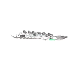 Wiltec Gewindeschneider Set 7-tlg. mit Schneidkluppe aus Stahl, Rohrschneider mit 4 Schneidköpfen, Schneideisen mit Ratschenverlängerung und Koffer