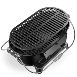 Wiltec Grilltopf aus Gusseisen, Grill für Holzkohle effiziente Hitzespeicherung, Holzkohlegrill mit Abzugssystem, Tragbarer Gusseisen Topf