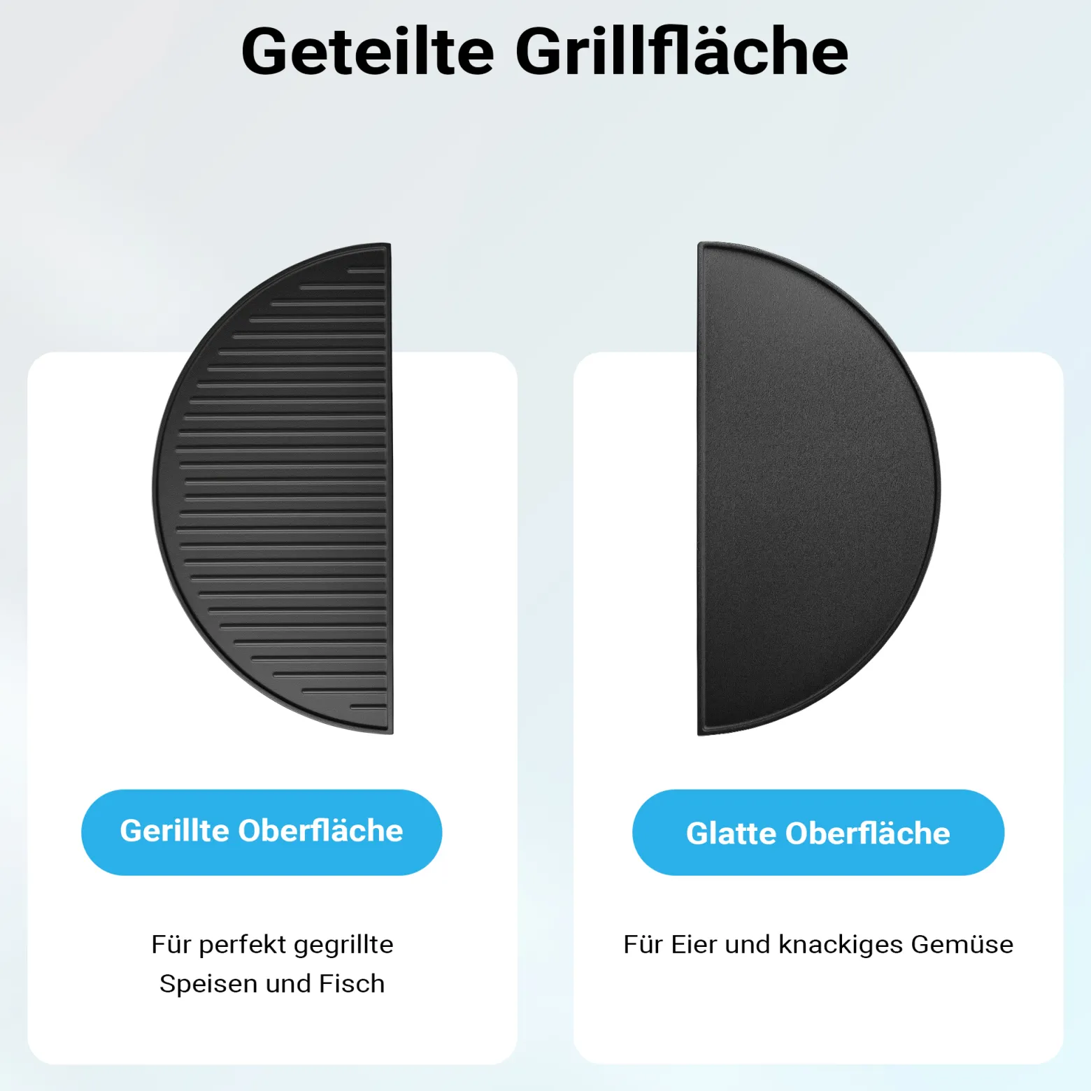 Wiltec Gusseisen Grillplatte 55 x 26,5 x 1,5 cm, Gusseisenplatte für Grill mit guter Hitzespeicherung, Grillgitter für typische Grillstreifen auf Grillgut, Grillzubehör für BBQ