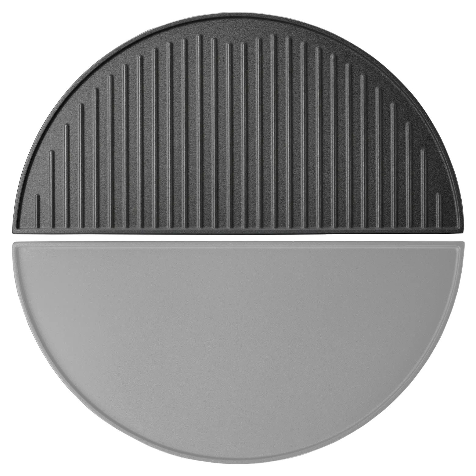 Wiltec Gusseisen Grillplatte 49,8 x 24,3 x 1,5 cm, Gusseisenplatte für Grill mit guter Hitzespeicherung, Grillgitter für typische Grillstreifen auf Grillgut, Grillzubehör für BBQ