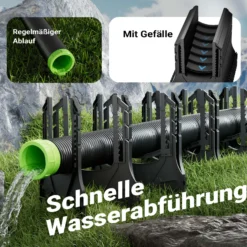Wiltec Halterung für Abwasserschläuche 4,5 m, Schlauchhalterung Abwasserschlauch für Schläuche bis Ø 94 mm, Schlauchhalter höhenverstellbar für Abwasser bei Camping, Wohnwagen und Wohnmobil