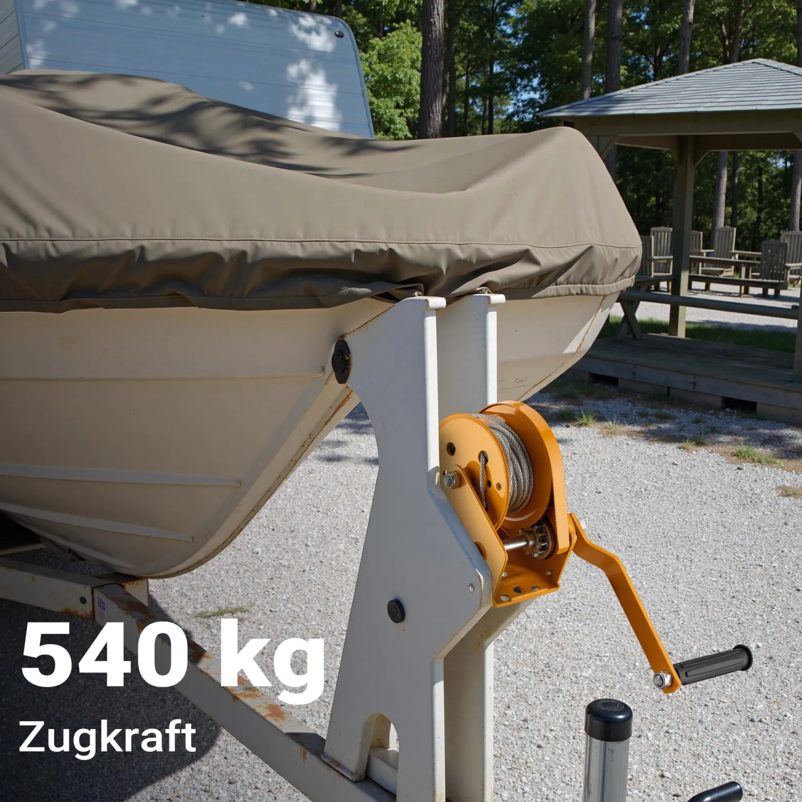 Wiltec Handseilwinde bis 540kg Übersetzung 4,2:1 170x210x210mm, Winde mit 10m Drahtseil, Seilwinde handbetrieben, Handseilzug effizient, Forstseilwinde