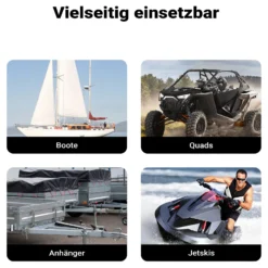 Wiltec Handseilwinde bis 900kg Übersetzung 4:1 8:1 175x173x233 mm, Winde mit 10m Drahtseil, Seilwinde handbetrieben, Handseilzug effizient, Forstseilwinde