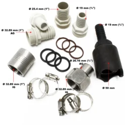 Wiltec Harnstoffpumpe 230 V 400 W 40 l/min, selbstansaugende Förderpumpe für AUS32 Urea, Membranpumpe zur Betankung, mit Trägerplatte u. Edelstahl Zapfpistole