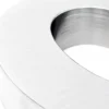 Wiltec Hausnummer b silberfarbene Edelstahl Hausnummer in modernem 3D-Design, Höhe 20 cm, Schrift Arial, rostfrei und witterungsbeständig, mit Montagematerial