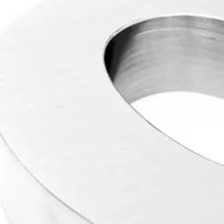 Wiltec Hausnummer b silberfarbene Edelstahl Hausnummer in modernem 3D-Design, Höhe 20 cm, Schrift Arial, rostfrei und witterungsbeständig, mit Montagematerial