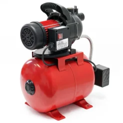 Wiltec Hauswasserwerk 1000W 3500l/h Gartenpumpe mit Druckschalter und Manometer Wasserpumpe Druckkessel Druckbehälter Bewässerungspumpe Brauchwasserpumpe Regenwasserpumpe Wasserwerk