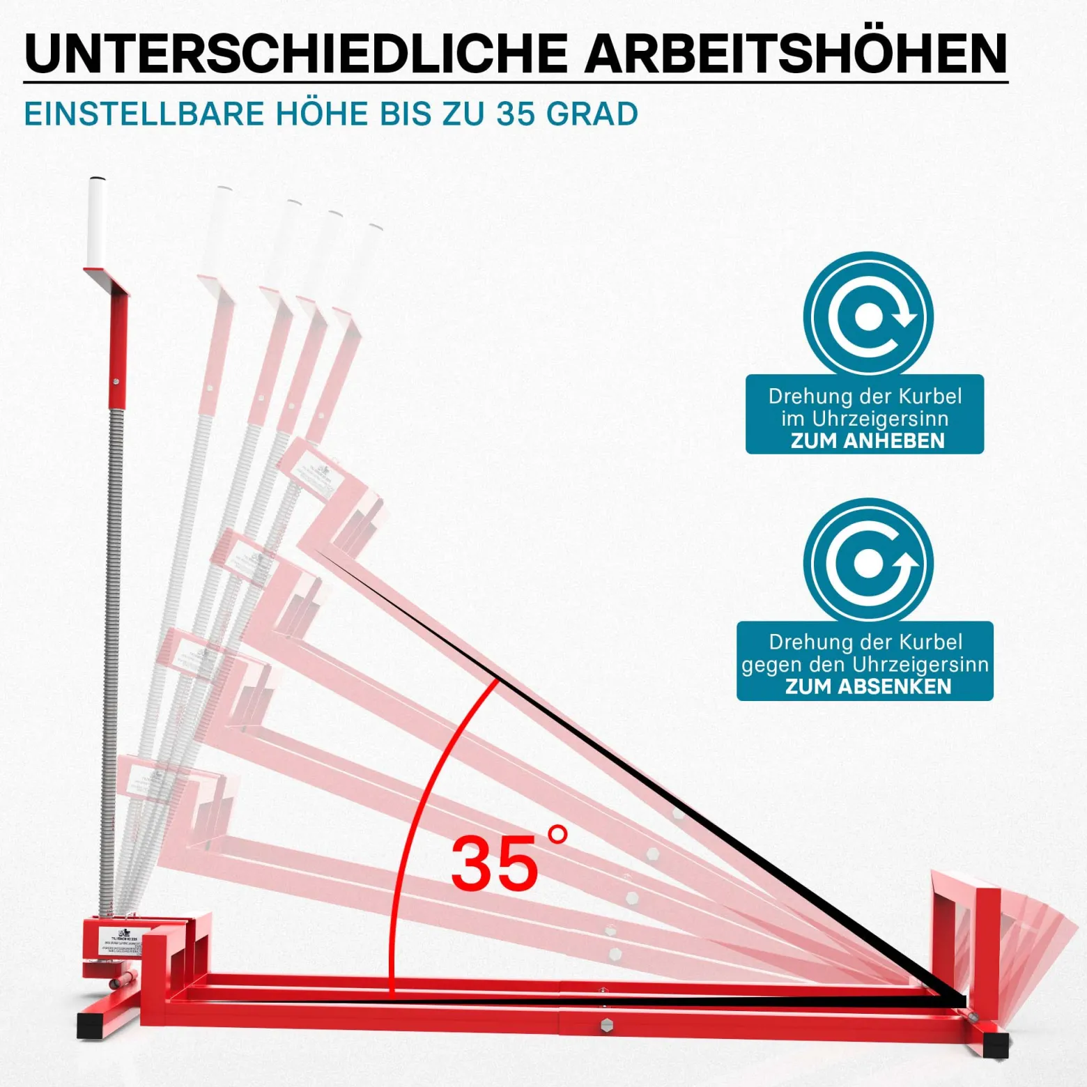 Wiltec Hebevorrichtung für Aufsitzmäher Rasentraktor – bis max 400 kg – 1140 x 495 x 1030 mm – aus Stahl – Lifter als Reinigungshilfe