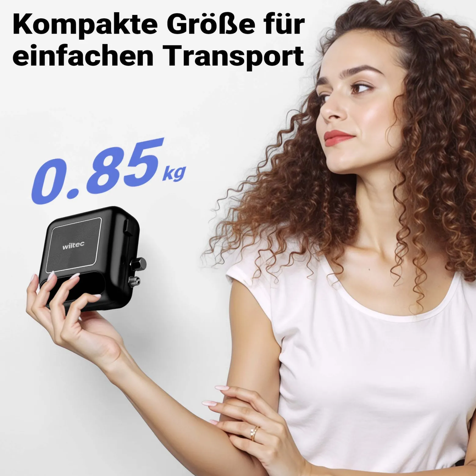 Wiltec HS-A10K Kompressor Zubehör Set 2,8 bar, Airbrush Set 12 V, Airbrushpistole mit 0,3 mm Düse, Druckluft Kompressor mit Air Brush