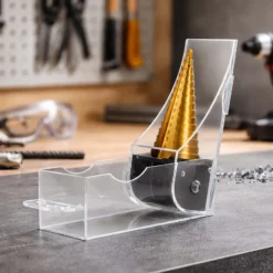 Wiltec HSS Stufenbohrer titanbeschichtet, 4-32 mm, Schaft Ø 10 mm, Kegelbohrer mit Titanbeschichtung, Schälbohrer für Holz, Metall und Kunststoff, Konusbohrer Senkbohrer