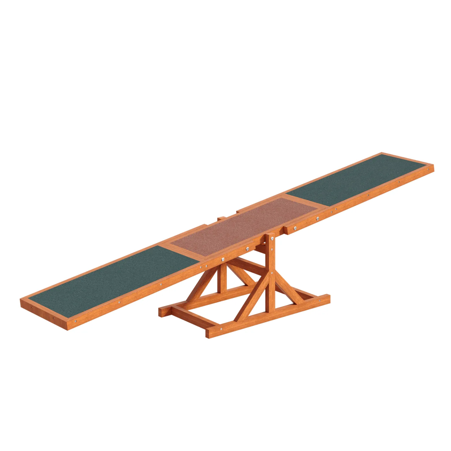 Wiltec Hundewippe 180x30x30cm für kleine & große Hunde zum Hundesport z.B. Agility Training, aus Holz, Spielerische Förderung der Kondition