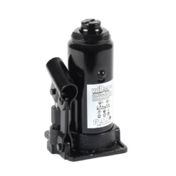 Wiltec Hydraulischer 6t Flaschen-Wagenheber, Stempelwagenheber mit Slow down Funktion, Autoheber 197-382 mm