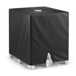 Wiltec IBC Container Abdeckplane – 1 x 1,2 x 1,16 m – aus Hart Propylen – Schutzhaube Haube Regenschutz für 1000 l Regenwassertank
