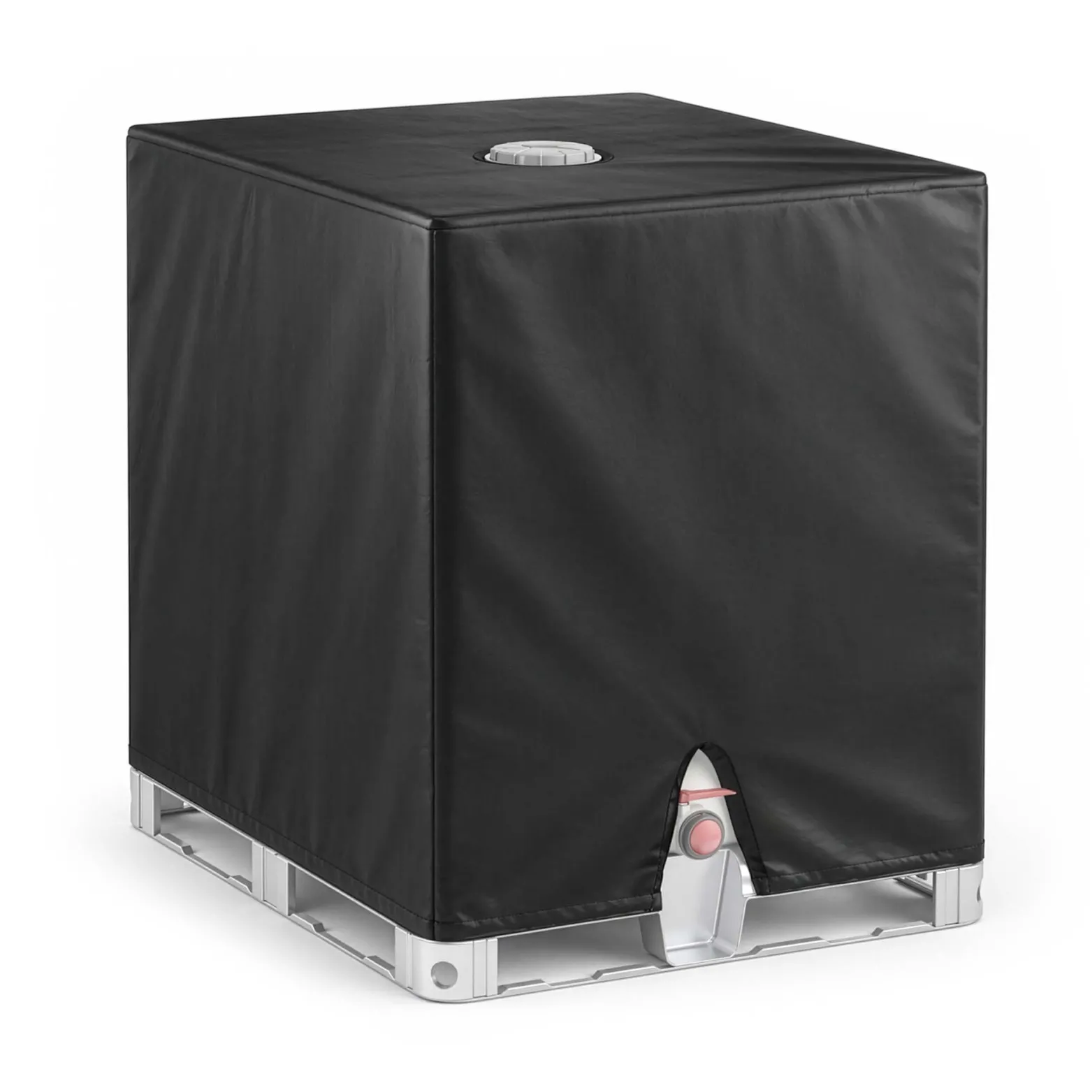 Wiltec IBC Container Abdeckplane – 1 x 1,2 x 1,16 m – aus Hart Propylen – Schutzhaube Haube Regenschutz für 1000 l Regenwassertank