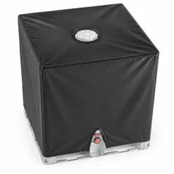 Wiltec IBC Container Abdeckplane – 1 x 1,2 x 1,16 m – aus Hart Propylen – Schutzhaube Haube Regenschutz für 1000 l Regenwassertank