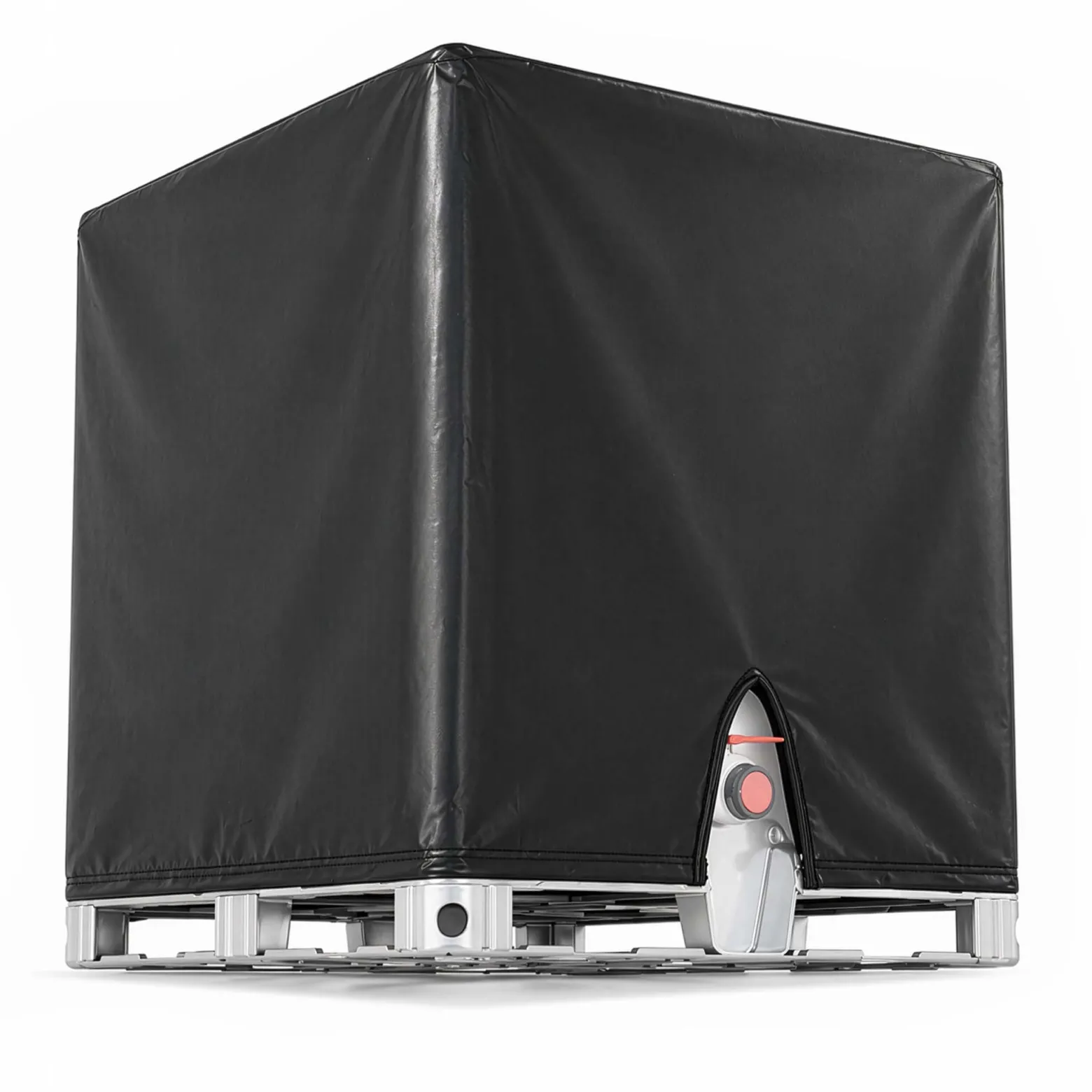 Wiltec IBC Container Abdeckplane – 1 x 1,2 x 1,16 m – aus Hart Propylen – Schutzhaube Haube Regenschutz für 1000 l Regenwassertank