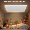 Wiltec Infrarot Deckenheizung 660 W, Infrarotheizung Deckenmontage mit LED-Beleuchtung 108 x 63 x 3,5 cm, Infrarot Heizung mit Thermostat
