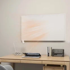 Wiltec Infrarotheizung 850 Watt, energieeffizienter Heizkörper, Wandmontage Elektroheizung, Heizpaneel, IR Heizung