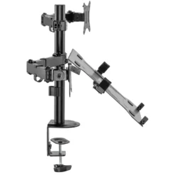 Wiltec 2in1 Halterung für Monitor und Laptop Monitorhalter und Notebookhalter VESA 75x75/100x100