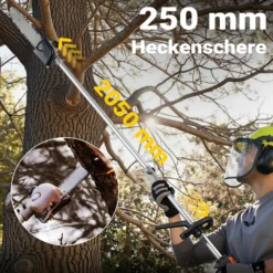 Wiltec 4-in-1 Multifunktionsgerät mit 2-Takt-Motor mit Rucksack, Backpacker Multigartengerät, Multitool Gartenwerkzeug mit u.a. Rasentrimmer