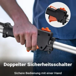 Wiltec 4-in-1 Multifunktionsgerät mit 2-Takt-Motor mit Rucksack, Backpacker Multigartengerät, Multitool Gartenwerkzeug mit u.a. Rasentrimmer