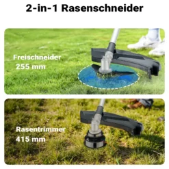 Wiltec 4-in-1 Multifunktionsgerät mit 4-Takt-Motor mit Rucksack, Backpacker Multigartengerät, Multitool Gartenwerkzeug mit u.a. Rasentrimmer