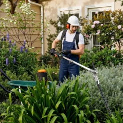 Wiltec 4-in-1 Multifunktionsgerät mit 4-Takt-Motor mit Rucksack, Backpacker Multigartengerät, Multitool Gartenwerkzeug mit u.a. Rasentrimmer