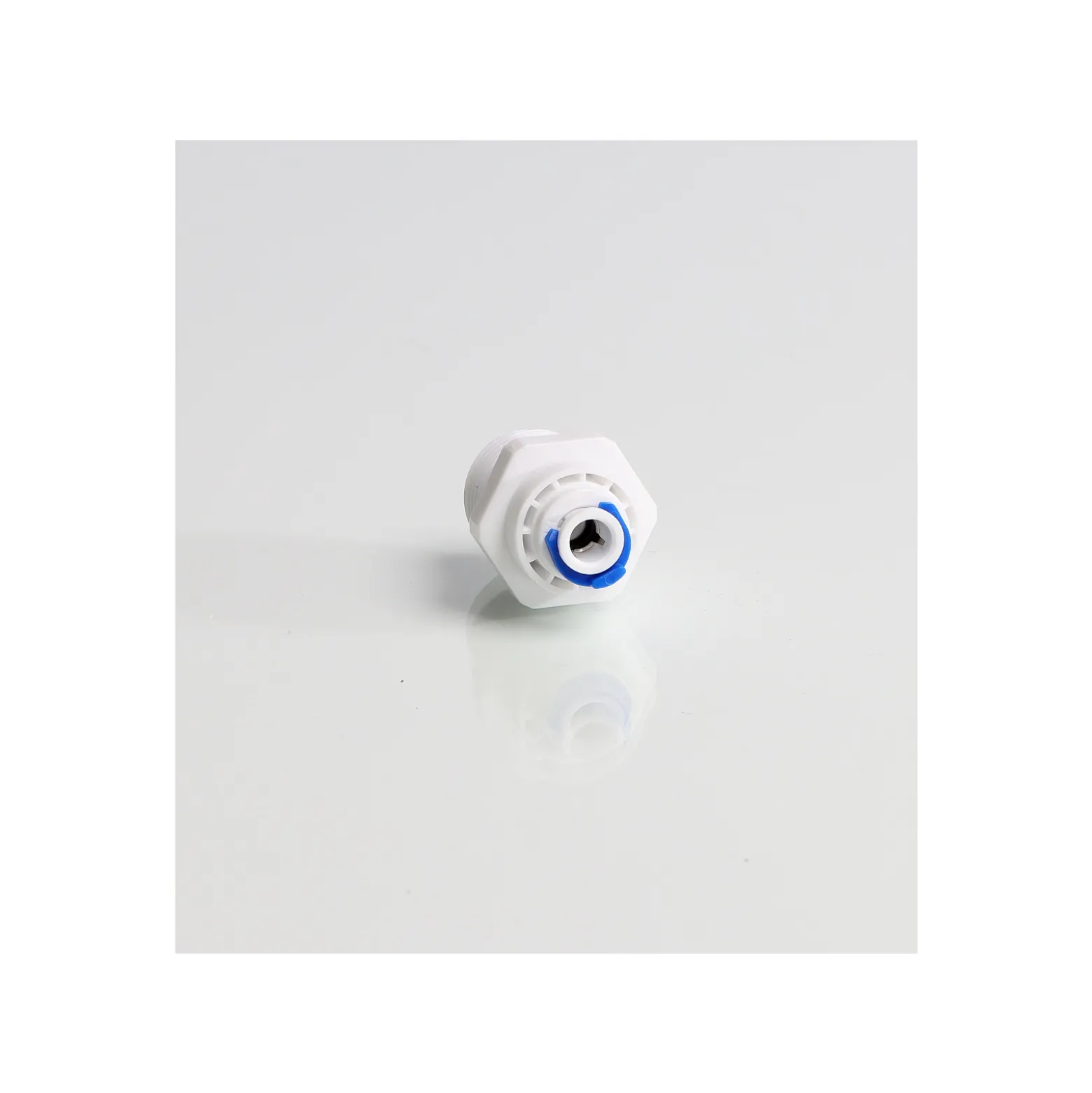 Wiltec Jaco-Adapter 6,5 mm 1/4" Schlauch & 20 mm 1/2" AG, 25 x 25 x 35 mm, PP Schlauchverbinder für Wasserfilter, Osmoseanlage, Umkehrosmose