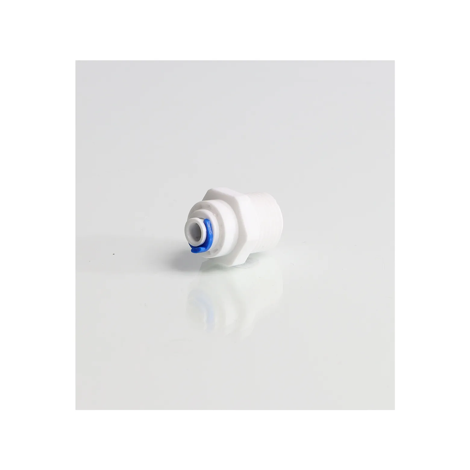 Wiltec Jaco-Adapter 6,5 mm 1/4" Schlauch & 20 mm 1/2" AG, 25 x 25 x 35 mm, PP Schlauchverbinder für Wasserfilter, Osmoseanlage, Umkehrosmose