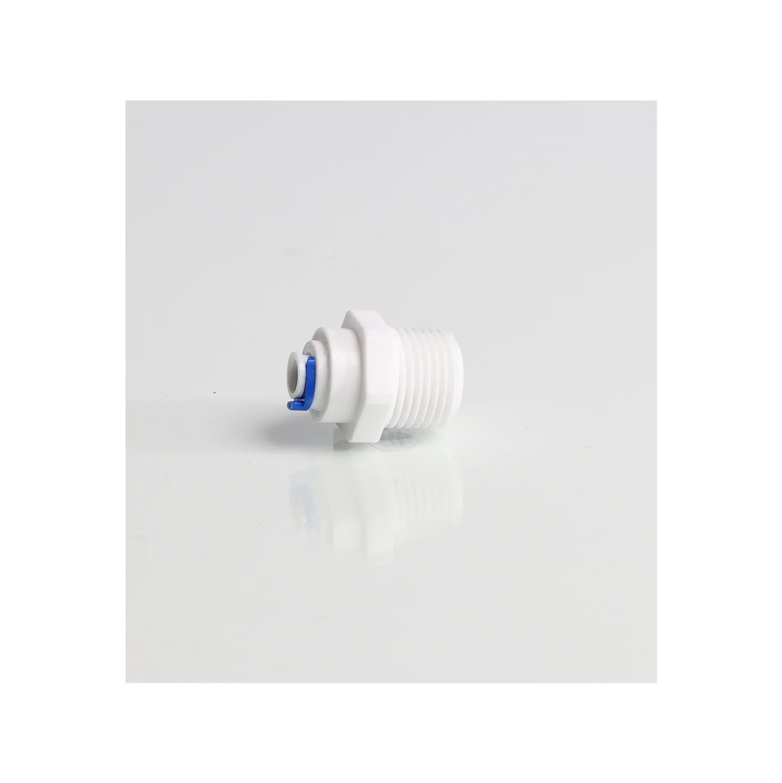 Wiltec Jaco-Adapter 6,5 mm 1/4" Schlauch & 20 mm 1/2" AG, 25 x 25 x 35 mm, PP Schlauchverbinder für Wasserfilter, Osmoseanlage, Umkehrosmose