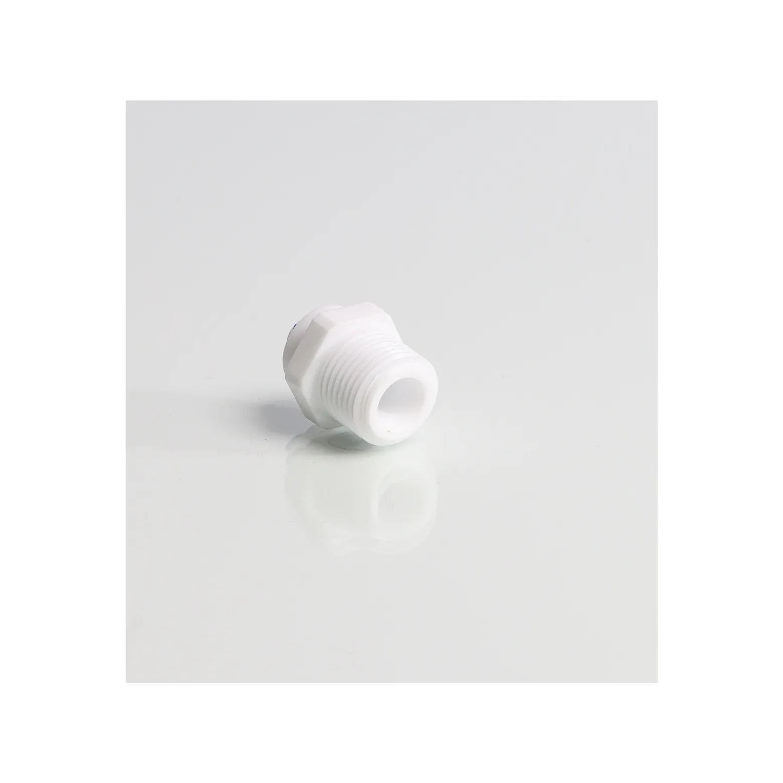 Wiltec Jaco-Adapter 6,5 mm 1/4" Schlauch & 20 mm 1/2" AG, 25 x 25 x 35 mm, PP Schlauchverbinder für Wasserfilter, Osmoseanlage, Umkehrosmose