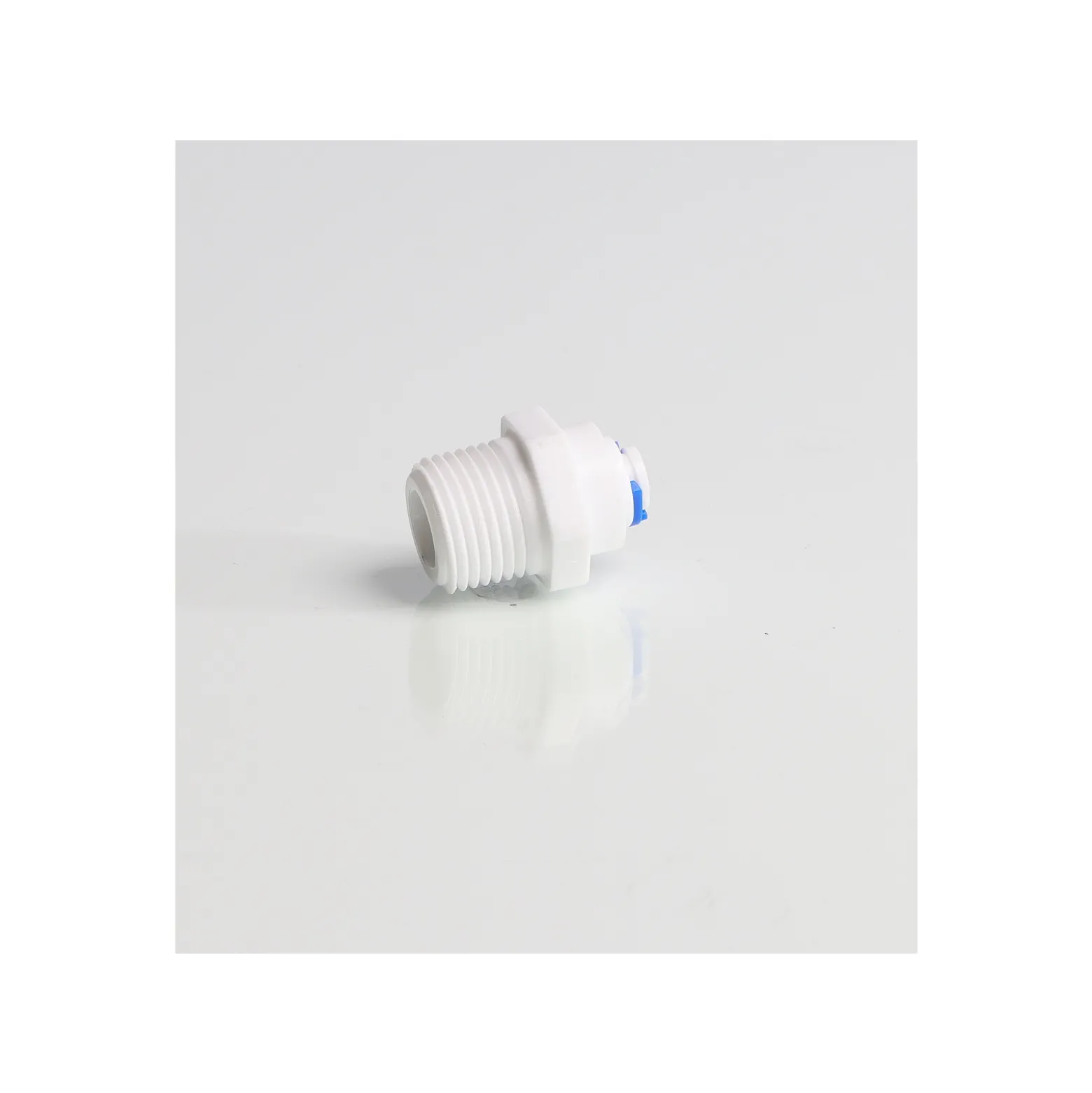 Wiltec Jaco-Adapter 6,5 mm 1/4" Schlauch & 20 mm 1/2" AG, 25 x 25 x 35 mm, PP Schlauchverbinder für Wasserfilter, Osmoseanlage, Umkehrosmose