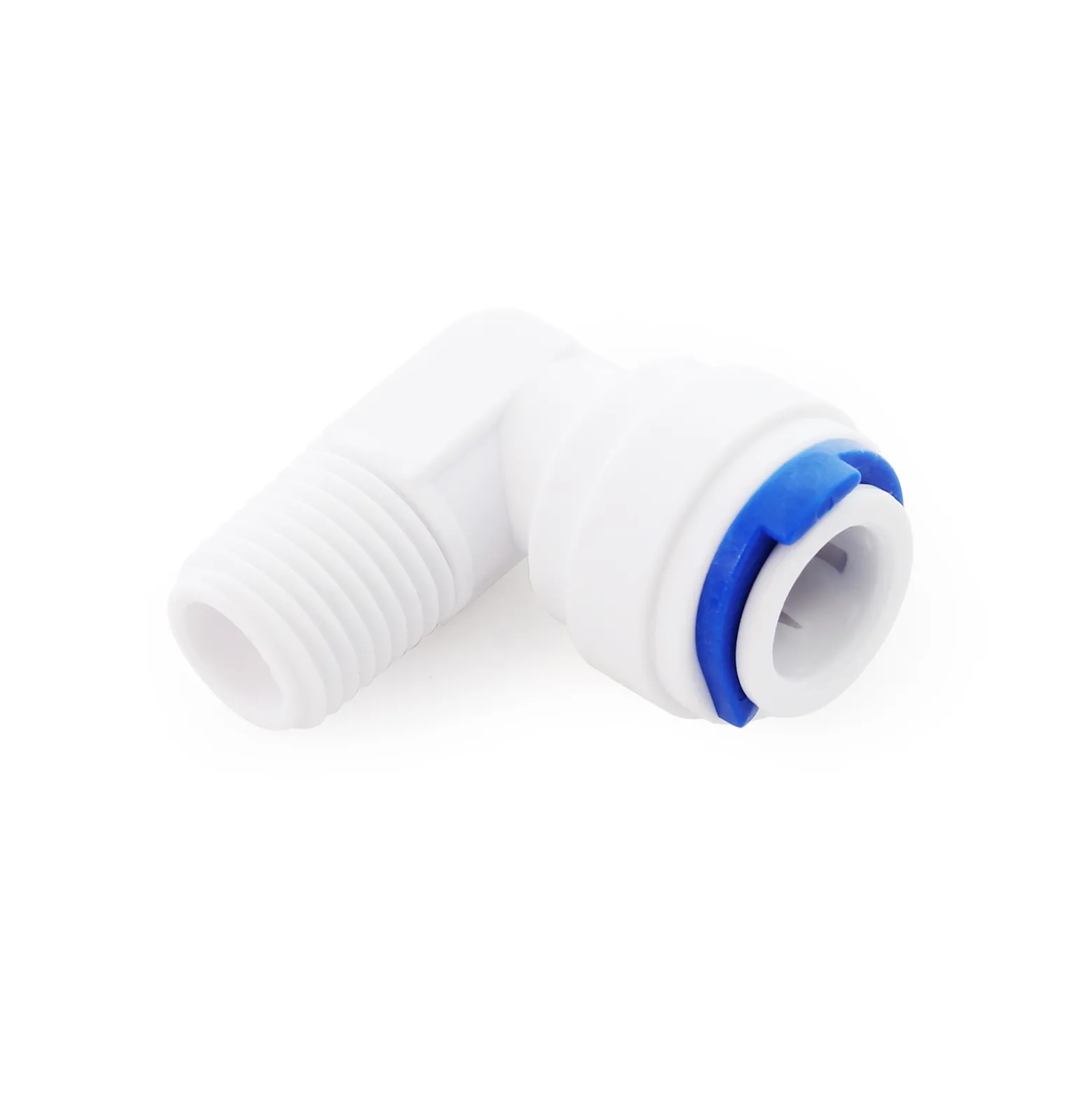 Wiltec 90° Jaco Fitting für Schlauch 10 mm und mit 12,91 mm (1/4") AG, für Trinkwasser Ultrafiltration Mikrofilter Umkehrosmose (RO)
