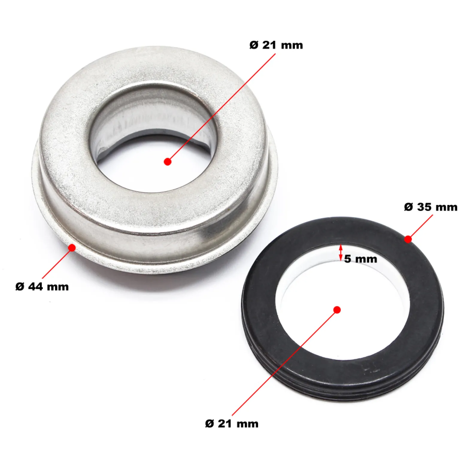 Wiltec Keramikdichtung Ersatzteil für LIFAN 50ZB20-1.4Q Wasserpumpe