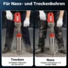 Wiltec Kernbohrgerät bis 110 mm Nass Kernbohrmaschine 2080 W 1700 U/min mit Transportkoffer und Zubehör