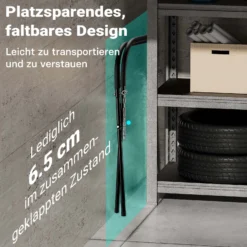Wiltec klappbarer Lackierständer bis 50 kg, stabiler Lackierbock Stahl, höhenverstellbarer Arbeitsbock, Montagebock für KFZ Lackierung