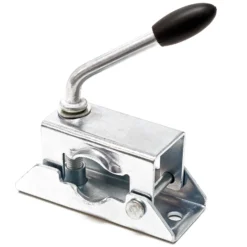 Wiltec Klemmhalter für Anhänger Stützrad bis ø48 mm, Klemmschelle mit Klappknebel Bügelklemme Klemmbügel