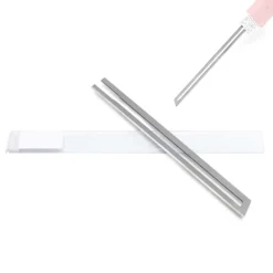 Wiltec Klinge für Styroporschneider 200mm, gehärtet, gerade, schneidet Styropor, Styrodur & andere Dämmstoffe mit Nickel-Chrom-Legierung für Heißrahtschneider