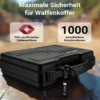 Wiltec Kofferschloss für Waffenkoffer 2er Set TSA Schloss, Zahlenschloss 3-stellig für Gewehrkoffer, Waffenschloss zum Verschließen von Langwaffen- und Kurzwaffenkoffer