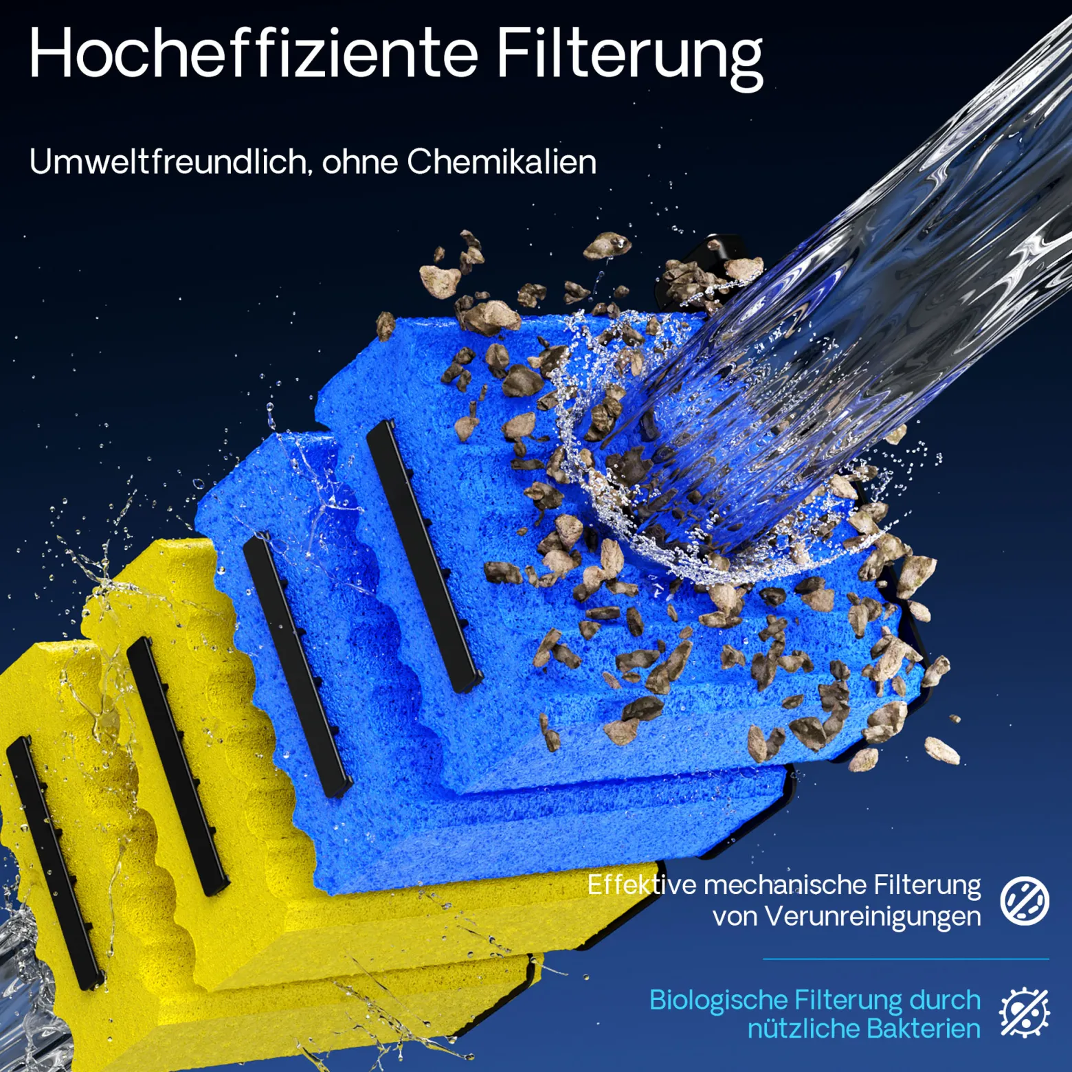 Wiltec Komplettset: CBF-350B Teichfilter bis 60000 L Teichfilteranlage als Durchlauffilter, CUV-224 Teichklärer UVC Klärer mit 24 Watt UV-C Leistung