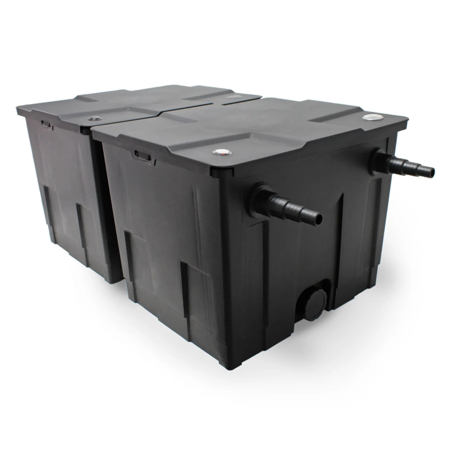 Wiltec Komplettset: CBF-350B Teichfilter bis 60000 L Teichfilteranlage als Durchlauffilter, NEO10000 SuperECO Teichpumpe 10000l/h 80W, CUV-236 Teichklärer UVC Klärer mit 36W, 25m Teichschlauch 25 mm