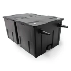 Wiltec Komplettset: CBF-350B Teichfilter bis 60000 L Teichfilteranlage als Durchlauffilter, NEO10000 SuperECO Teichpumpe 10000l/h 80W, CUV-224 Teichklärer UVC Klärer mit 24W, 25m Teichschlauch 25 mm