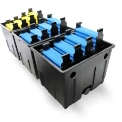 Wiltec Komplettset: CBF-350C Teichfilter bis 90000 L Teichfilteranlage Durchlauffilter, NEO10000 Teichpumpe 10000l/h 80W, CUV-272 Teichklärer 72W, 10m Teichschlauch 38 mm, Schlauchschellen W1 44-47mm