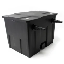 Wiltec Komplettset: CBF-350 Teichfilter bis 12000 L Teichfilteranlage als Durchlauffilter, NEO10000 SuperECO Teichpumpe 10000l/h 80W, CUV-236 Teichklärer UVC Klärer mit 36W, 25m Teichschlauch 25 mm