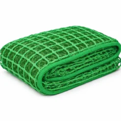 Wiltec Ladungssicherungsnetz Grün 2,5x1,5m Masche 4,5x4,5 cm Stärke 3 mm Polypropylen Transportnetz für Anhänger mit Randkördel Witterungsbeständig Ladung Sicherheit