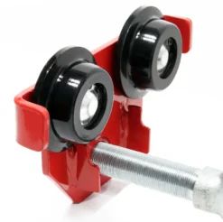 Wiltec Laufkatze bis 500 kg, 45-220 mm Flanschbreite, Handfahrwerk für Kran, Rollfahrwerk stufenlos justierbar
