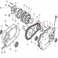 Wiltec Ölbad Druckscheibe für LIFAN 9-13 PS Motor – Benzinmotor Ersatzteil für Ölbadkupplung – Einzylinder für Kleinmaschinen & Karts, 4-Takt Motor & OHV Ventilsteuerung