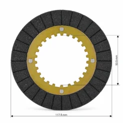 Wiltec Ölbad HD Druckplatte für LIFAN 6,5-13 PS Motor – Benzinmotor Ersatzteil für Ölbadkupplung – Einzylinder für Kleinmaschinen & Karts, 4-Takt Motor & OHV Ventilsteuerung
